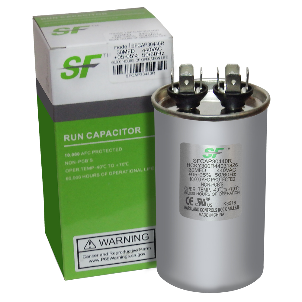 30 MFD x 440 Run Capacitor SFCAP30440 JustCapacitors com