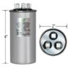 30+5 MFD x 440 Run Capacitor # SFCAP30D5440R - Image 4