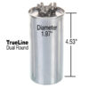 80+10 MFD x 370 Run Capacitor # 43-TL80103-R - Image 3