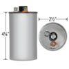 65 MFD x 370/440 Run Capacitor # USA2220 - Image 4