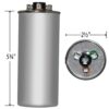 75+5 MFD x 370/440 Run Capacitor # USA2222B - Image 4